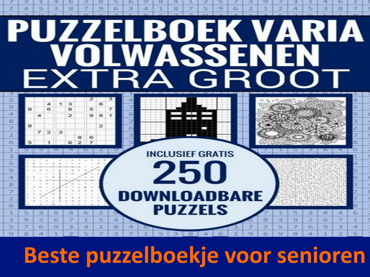 puzzelboek voor ouderen